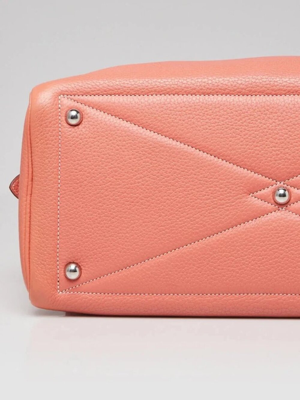 Hermes 35cm Crevette Clemence Leather Victoria II Bag - Picture 5 of 12